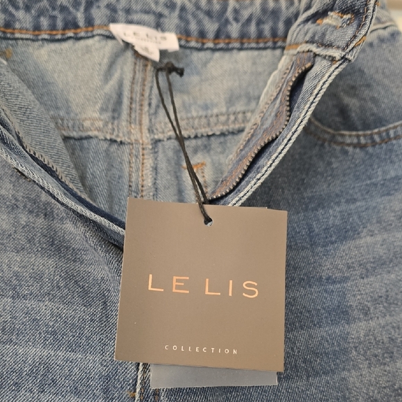 Le Lis Blue Distressed Women's Jeans - Picture 6 of 15